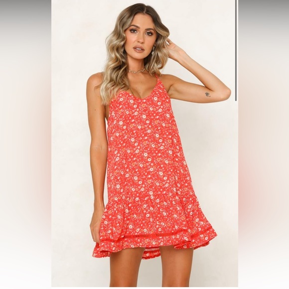 NORTHEM NIGHTS DRESS RED - Picture 2 of 6